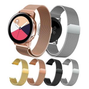 shopify accessories Samsung Galaxy Watch Active Armband Edelstahl Ersatzband Sport Watch 125-210MM