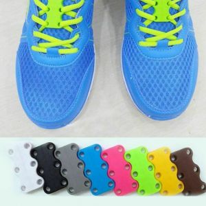 Magnetic Shoelaces Kids Buckle 10 Colors Lazy Sport Shoe Straps Holder No Ties