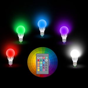 shopify גאדג'טים מגניבים  E27 E14 LED Light Bulb Lamp RGB Magic 16 Color Changing With IR Remote Control