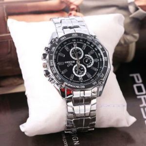 shopify accessories Men&#039;s Stainless Steel Quartz Analog Wrist Watch Sport Watches Gifts Luxury